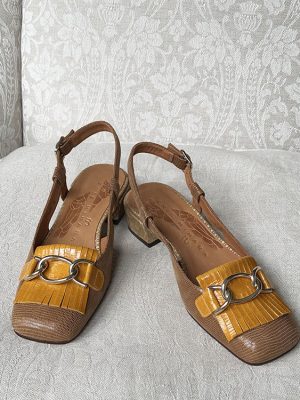 Chie Mihara IIna leather slingback pumps
