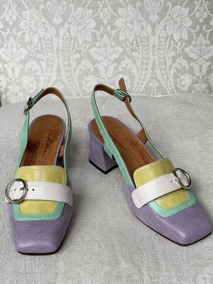 Chie Mihara Volver leather slingback pumps