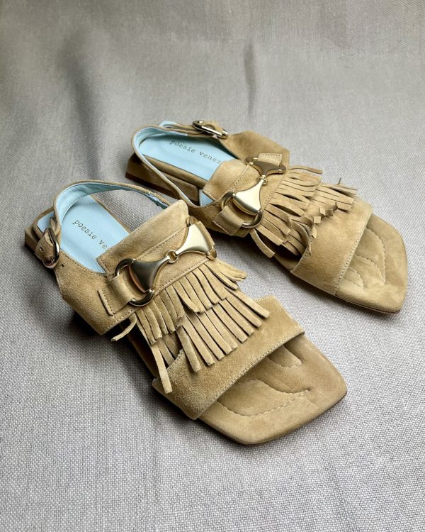 Poesie Veneziane Tassle suede flat sandals
