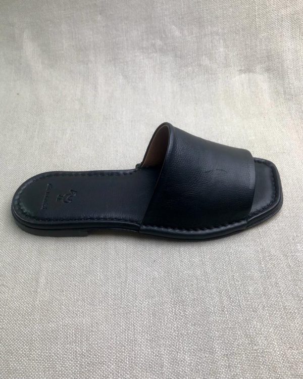 Elia Maurizi leather slides - Image 2