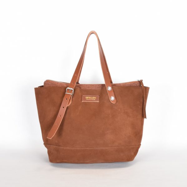 Estellon Henson Cocktail suede tote bag