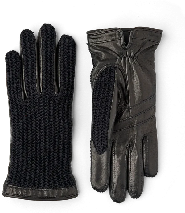 Hestra Anna leather & crochet gloves
