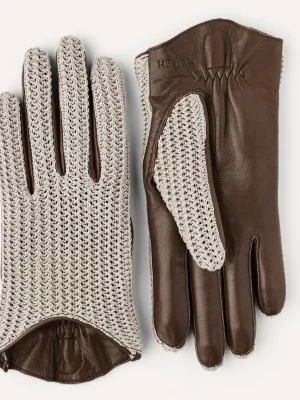 Hestra Melissa leather & crochet gloves