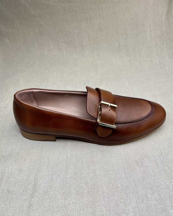 Triver Flight gold buckle loafers - Image 2
