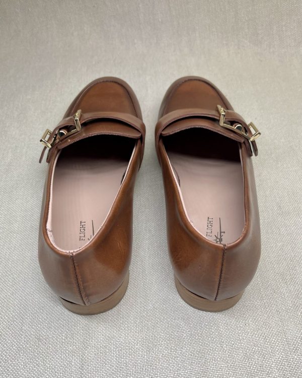 Triver Flight gold buckle loafers - Image 3