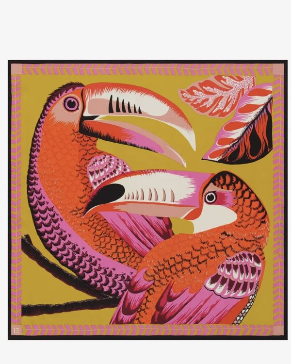 Inoui Editions carre 65 Toucan scarf