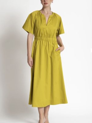 KAOS cotton-poplin midi dress