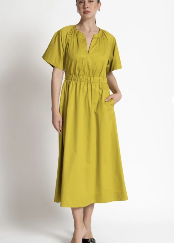 KAOS cotton-poplin midi dress