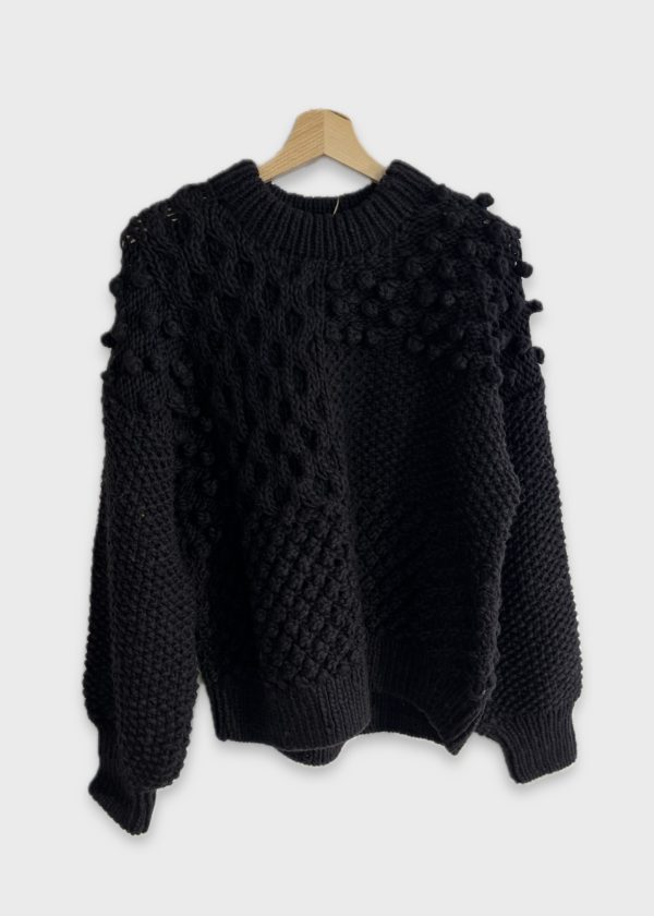 Ichi Antiquités hand-knitted chunky sweater - Image 2