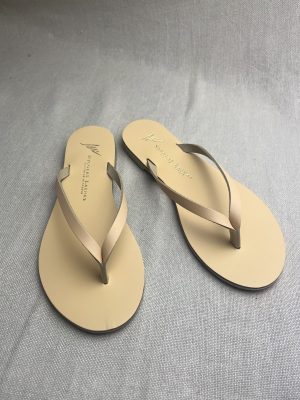 Nicolas Lainas Mediterranean leather flip-flops