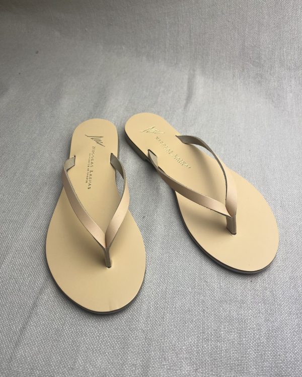 Nicolas Lainas Mediterranean leather flip-flops