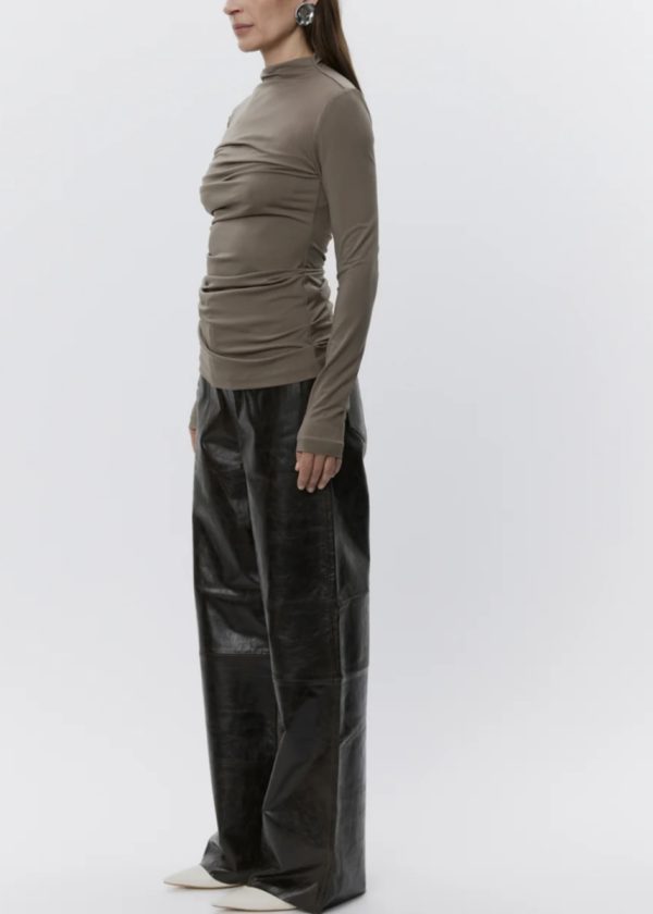 Day by Birger Et Mikkelsen Elijah Polished Leather Trousers - Image 2