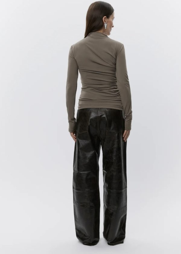Day by Birger Et Mikkelsen Elijah Polished Leather Trousers - Image 3