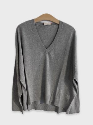 Semicouture Super Fine  V-neck Sweater