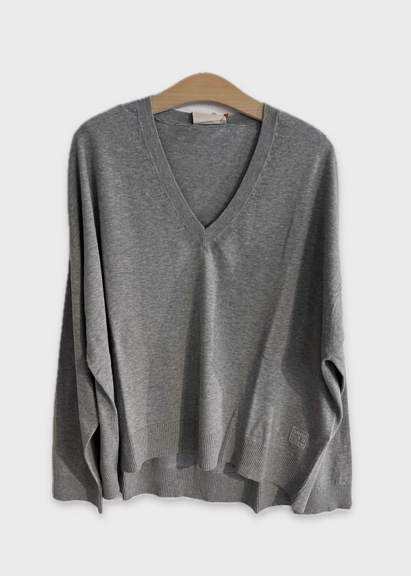 Semicouture Super Fine  V-neck Sweater