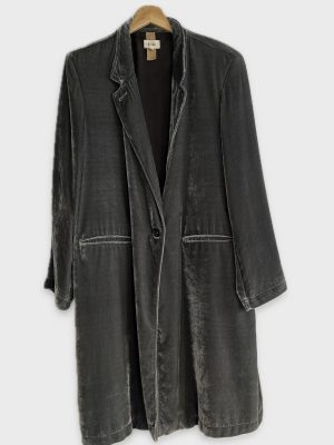 Diega Melo Long Velvet Coat