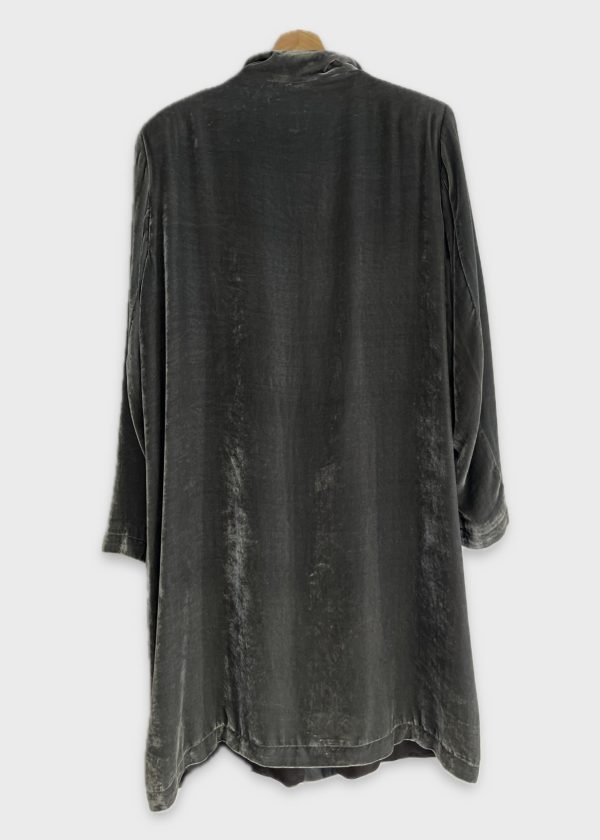 Diega Melo Long Velvet Coat - Image 2