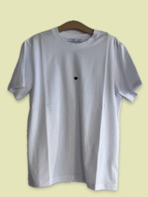 DÉJÁ Cotton Black Heart Design T-Shirt