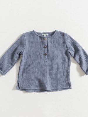 Grace Baby & Child Soft Blue Gauze shirt