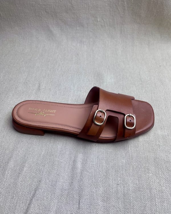 Triver Flight Leather Flat Sandals - Image 2