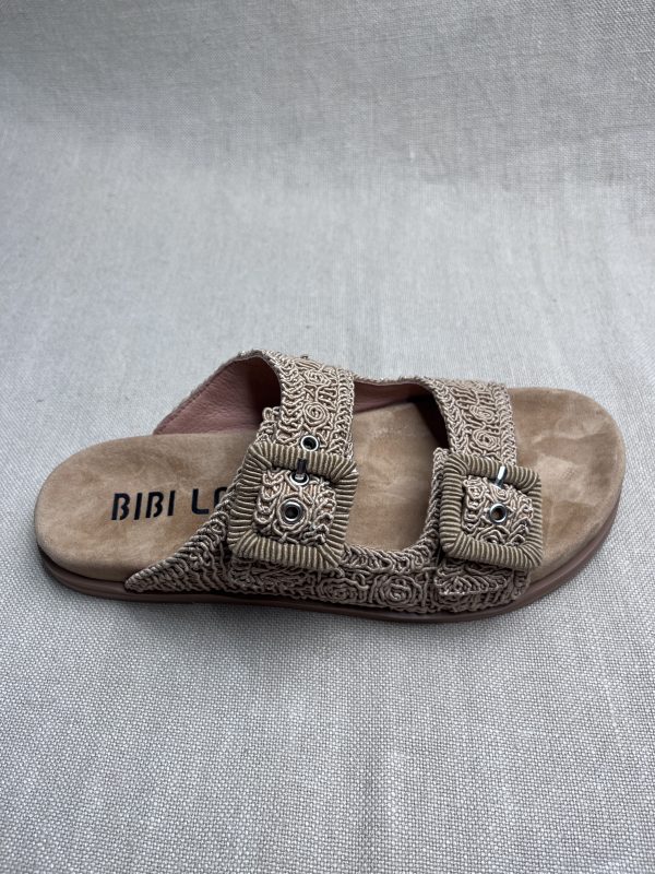 Bibi Lou Suede & Crochet Slides - Image 2
