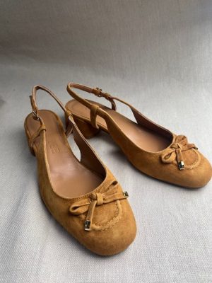 JULiE DEE bow slingback sandals