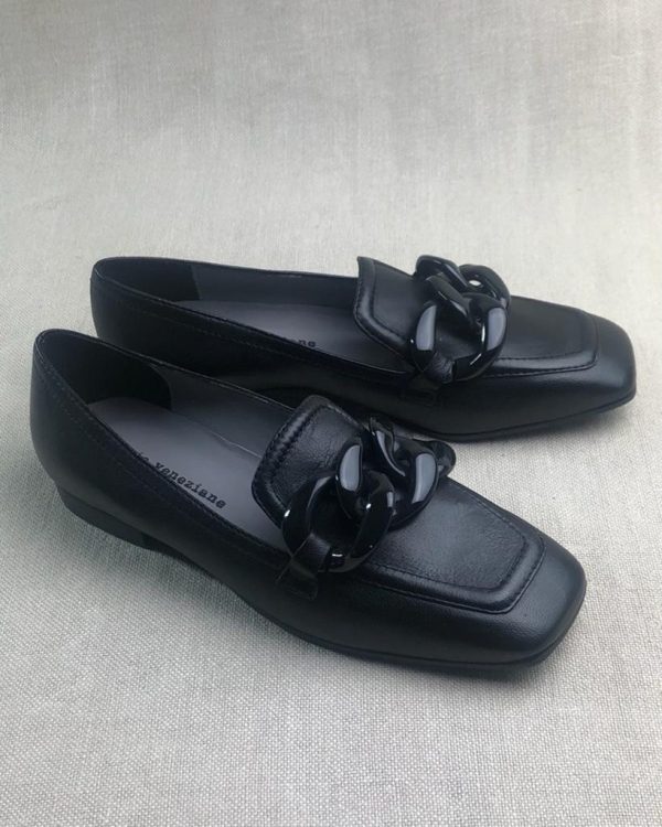 Poesie Veneziane Kig chain leather loafers