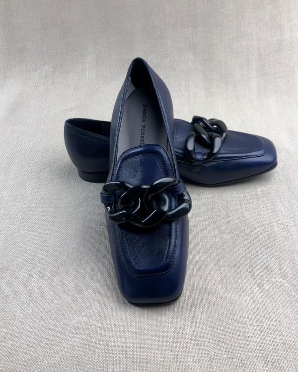 Poesie Veneziane Kig chain leather loafers - Image 3