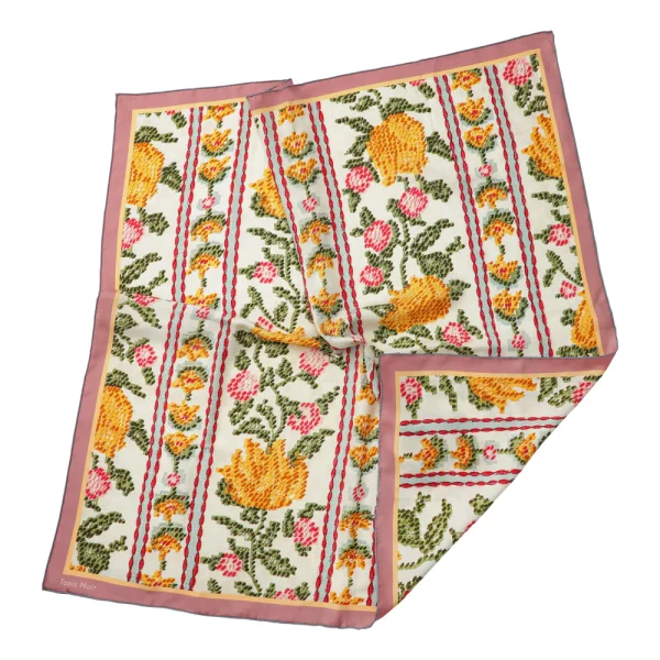 Tapis Noir Classical yellow flower scarf