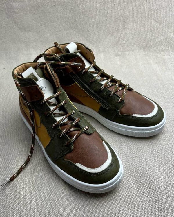 Zecchino d'Oro high-top leather sneakers