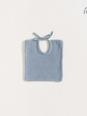 Grace Baby & Child big bib/ dusty blue honeycomb