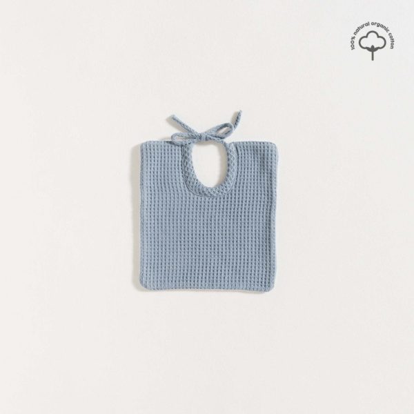 Grace Baby & Child big bib/ dusty blue honeycomb