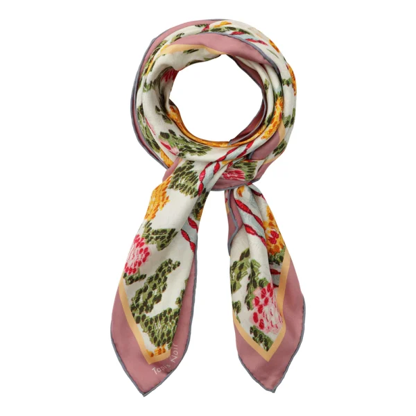 Tapis Noir Classical yellow flower scarf - Image 3