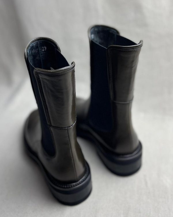 Triver Flight leather mid-length chelsea boots - Image 3