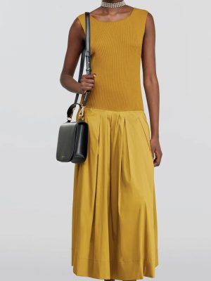 Semicouture Tricot & Poplin Dress
