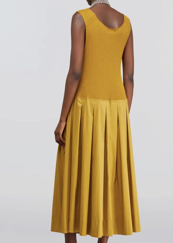 Semicouture Tricot & Poplin Dress - Image 2