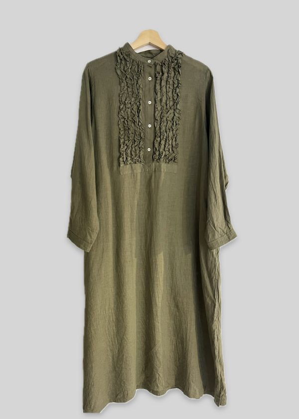Ichi Antiquités Linen Midi Dress