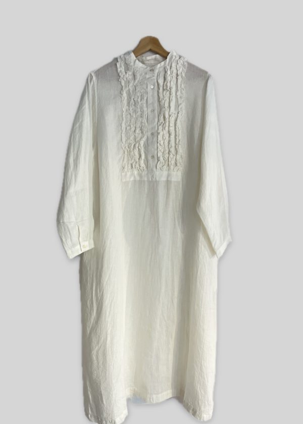 Ichi Antiquités Linen Midi Dress