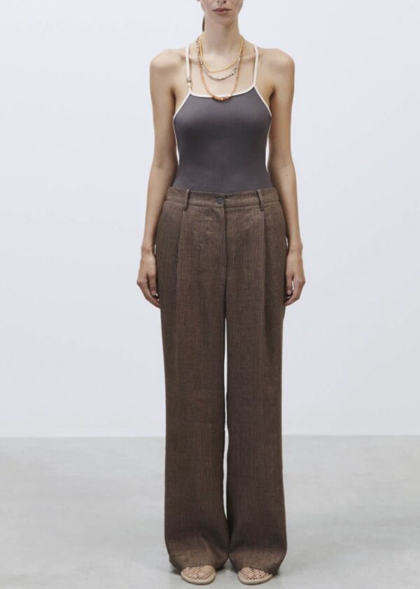 Alysi Micro Stripe Tailored Trousers