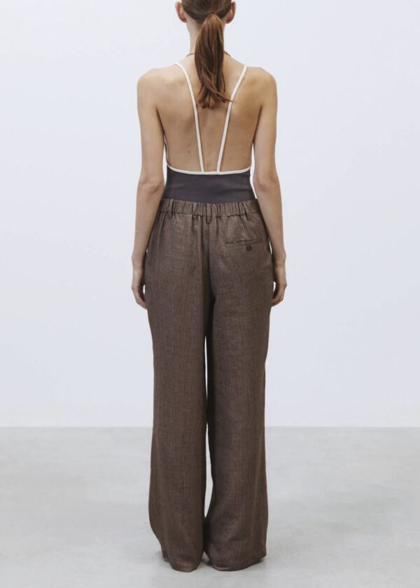 Alysi Micro Stripe Tailored Trousers - Image 3
