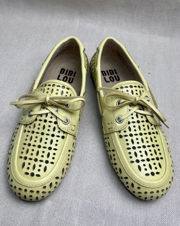 Bibi Lou Laser Cut Leather Flats