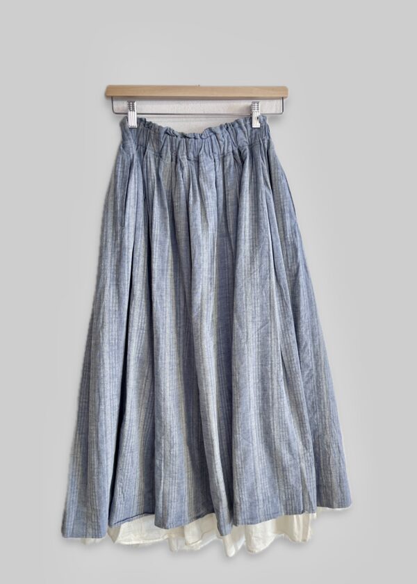 Ichi Antiquités striped cotton skirt - Image 2