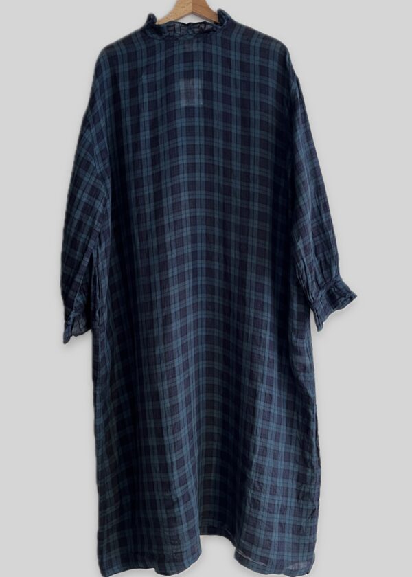Ichi Antiquités Frill Blackwatch Dress