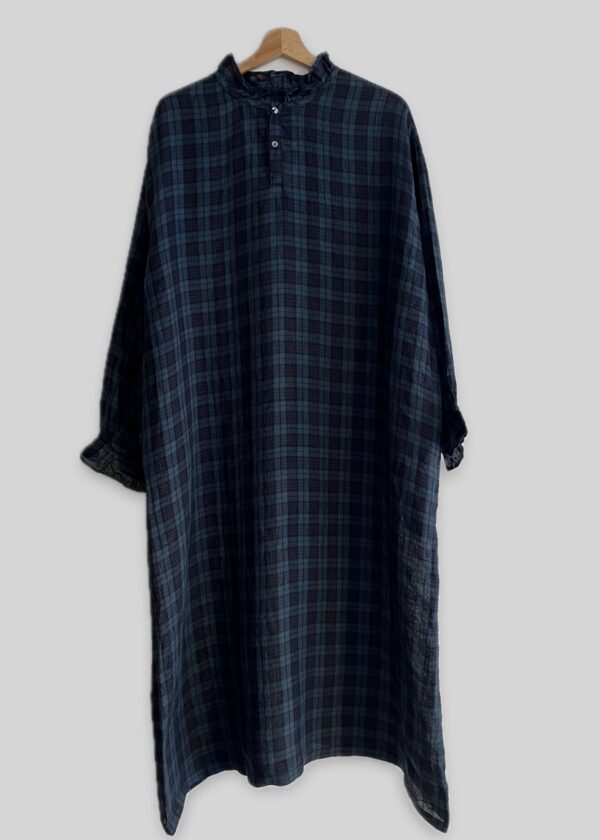 Ichi Antiquités Frill Blackwatch Dress - Image 2