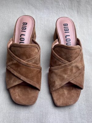 Bibi Lou Laser Suede Mules