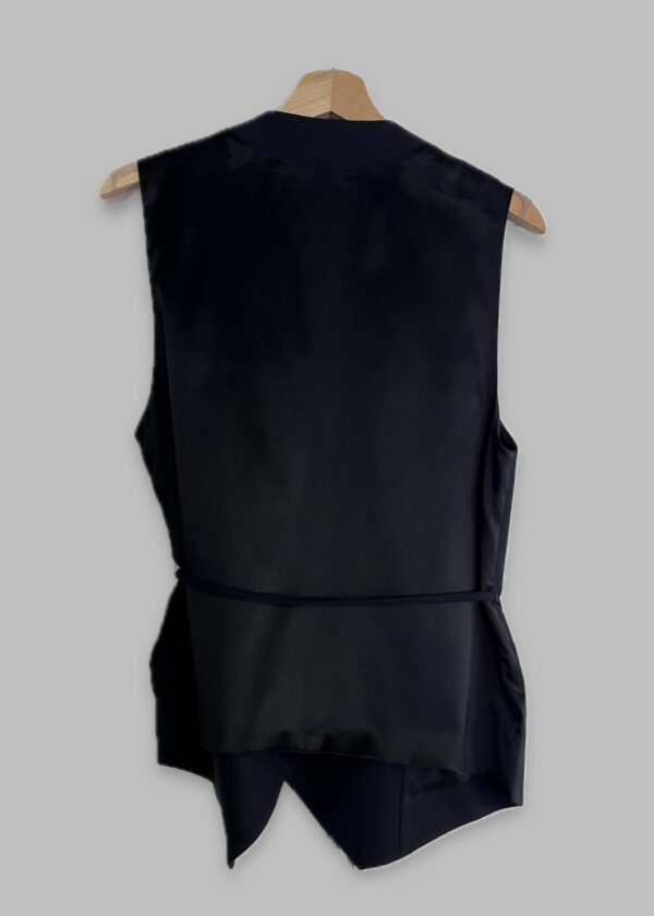 Semicouture Longline Midnight Waistcoat - Image 2