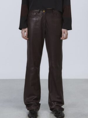 Alysi Leather Trousers