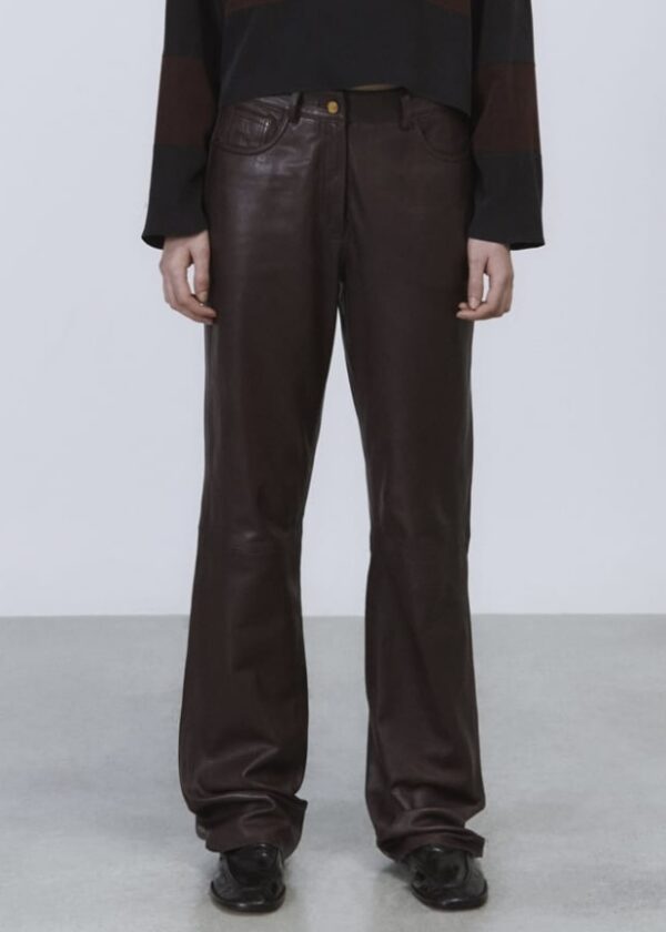Alysi Leather Trousers