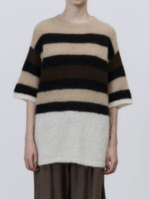 Alysi Stripe Mohair Sweater