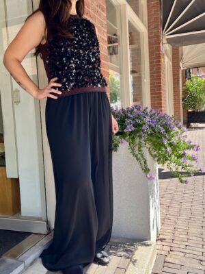 KAOS voile wide-leg trousers